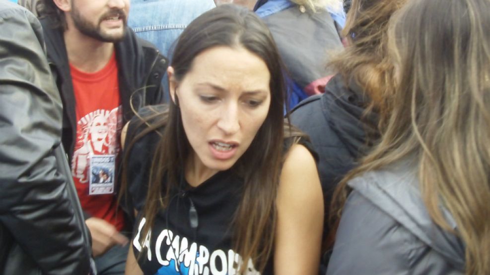 Mayra Mendoza fue una de las organizadoras más importantes del acto en Vélez.