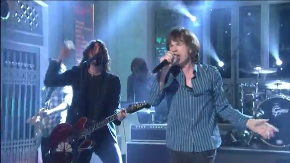 Mick Jagger con Foo Fighters en SNL