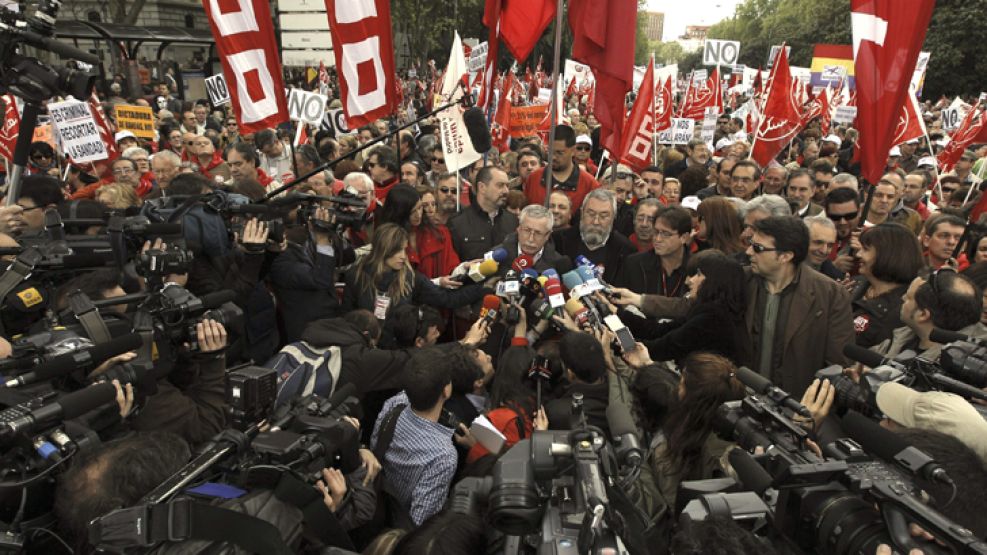 "El 29 no es el final, no es el final el 1 de Mayo, saldremos a las calles para que les moleste, para que esto cambie", aseguró Ignacio Fernández Toxo, secretario general de la Confederación Sindical 