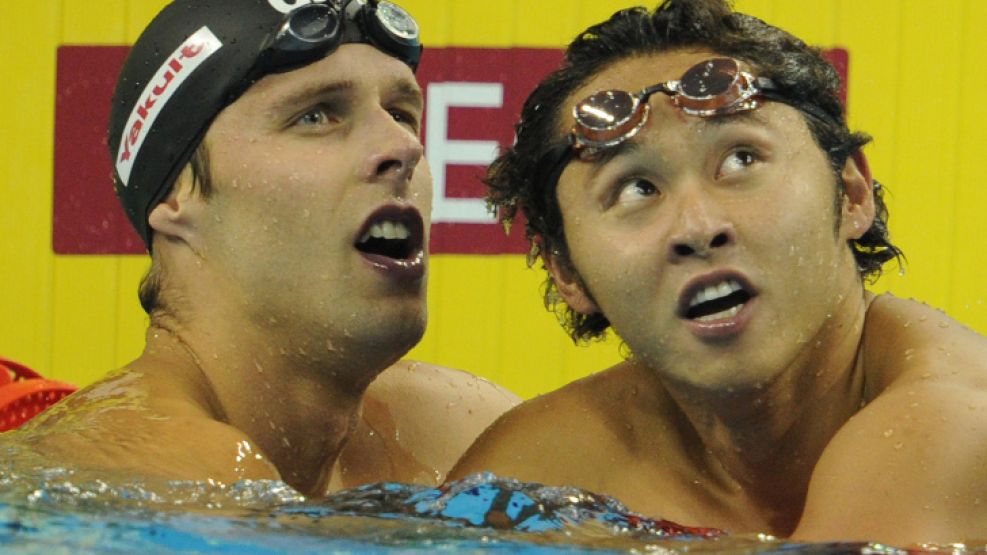Oen y Kitajima, durante el último Mundial.