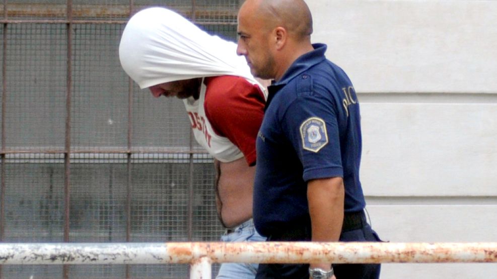 Martínez, al ser detenido, en noviembre del año pasado. Estuvo en prisión 38 días. 