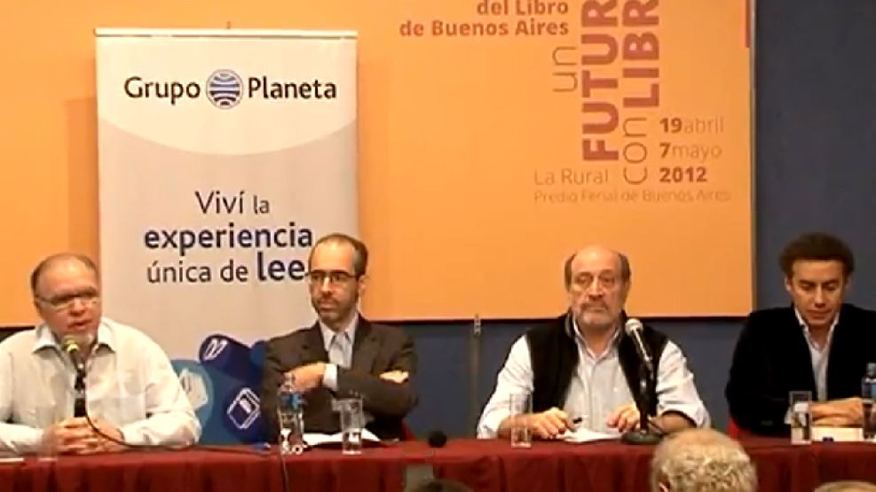 De izquierda a derecha: Jorge Fernández Díaz, Gustavo González, Alfredo Leuco y Luis Majul.  