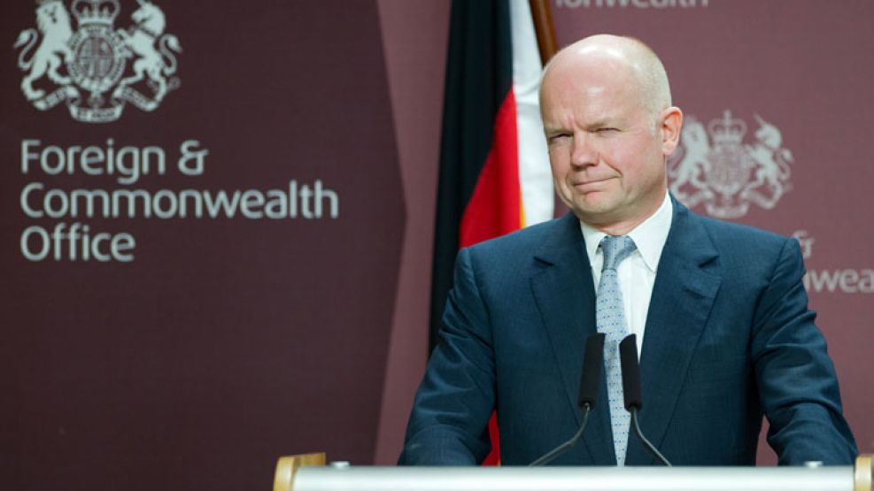 El canciller británico, William Hague.