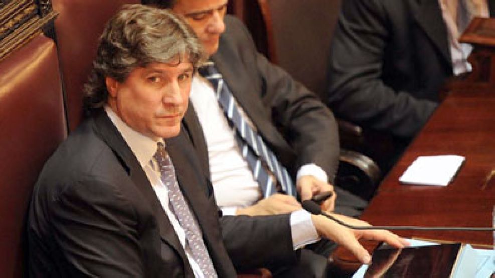 Boudou presidió y organizó la votación que se realizó en el Senado