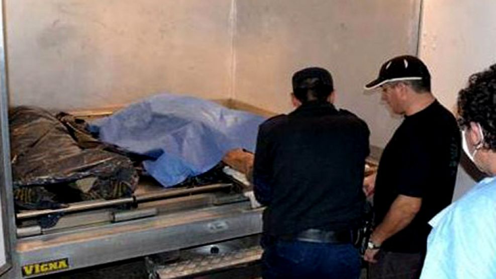 Los cuerpos de Hernán Ercoreca y Leonardo Javier Torres, los cazadores de 37 y 23 años.
