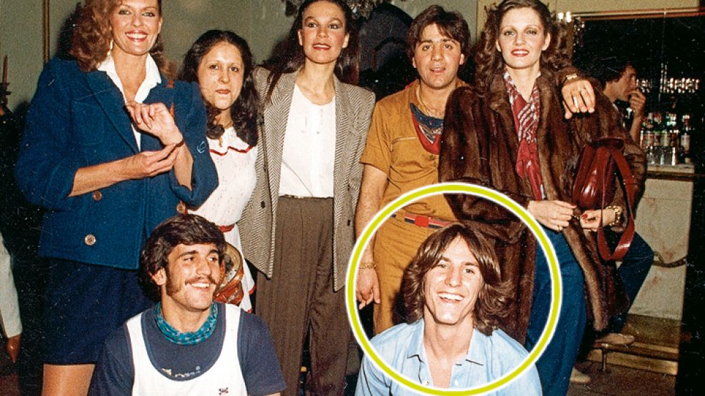 Amado Boudou, contra otro look, en los años ochenta. 