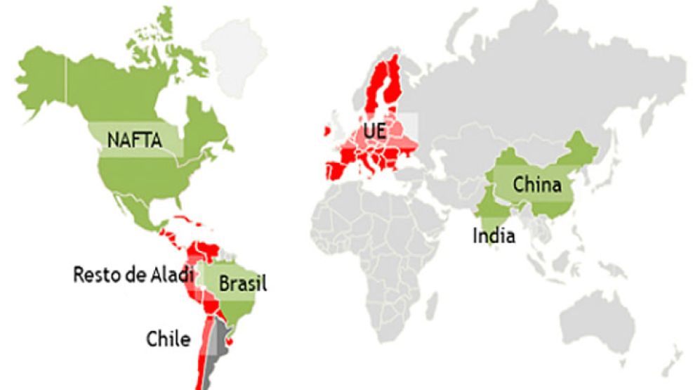 El país tuvo con el bloque europeo un superávit comercial de US$ 2.641 millones en 2011.