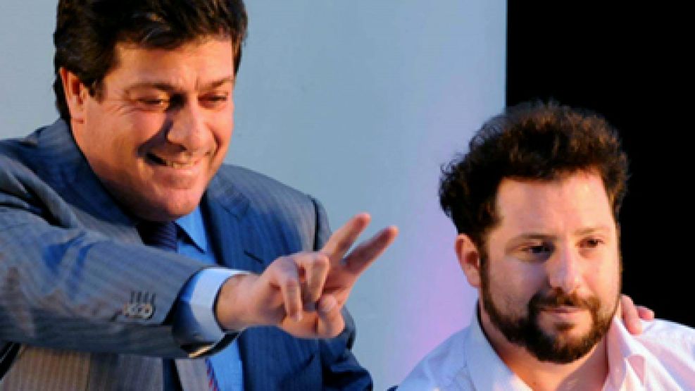 Mariotto junto al diputado José Ottavis, uno de los referentes de La Cámpora.