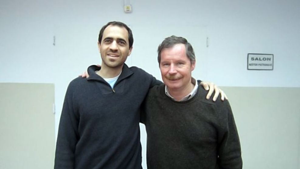 Sebastián junto al titular de Red Solidaria, Juan Carr. 