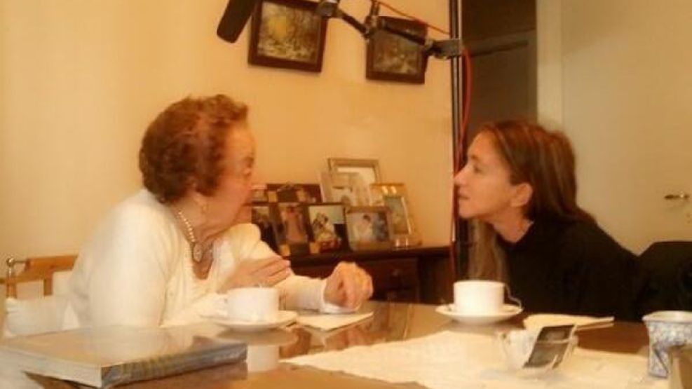 María, la madre de Néstor Kirchner, también fue entrevistada en Río Gallegos para la película.