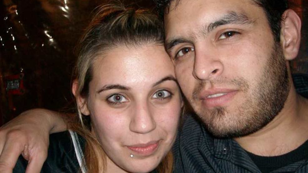 Trías y su novio Matías Cuello: murió tras permanecer internado 22 días. 