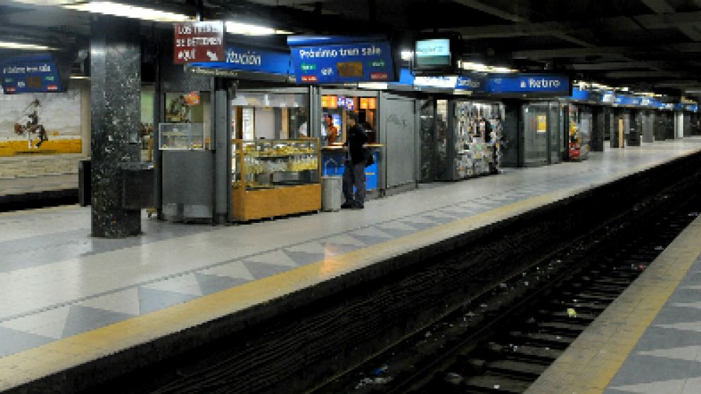La estación de Constitución, desolada.
