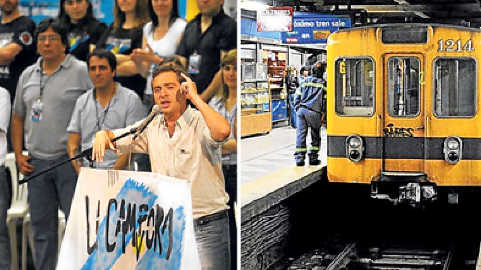 NEXO: el "Cuervo" Larroque es con quien establecieron vínculo los metrodelegados.