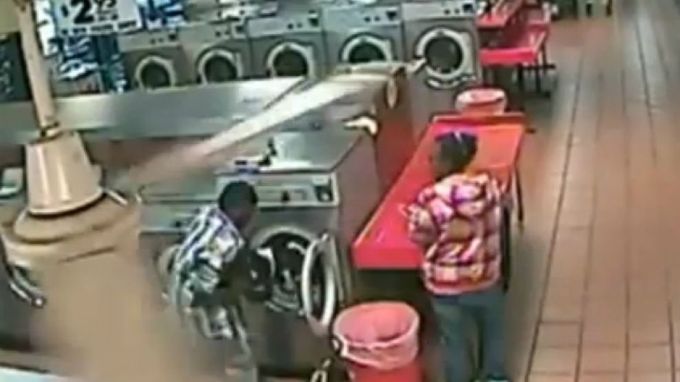 El drámatico rescate en una lavandería.