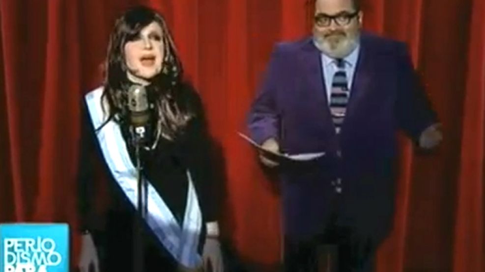 Fátima Florez personifica a Cristina Fernández de Kirchner en Periodismo para Todos.