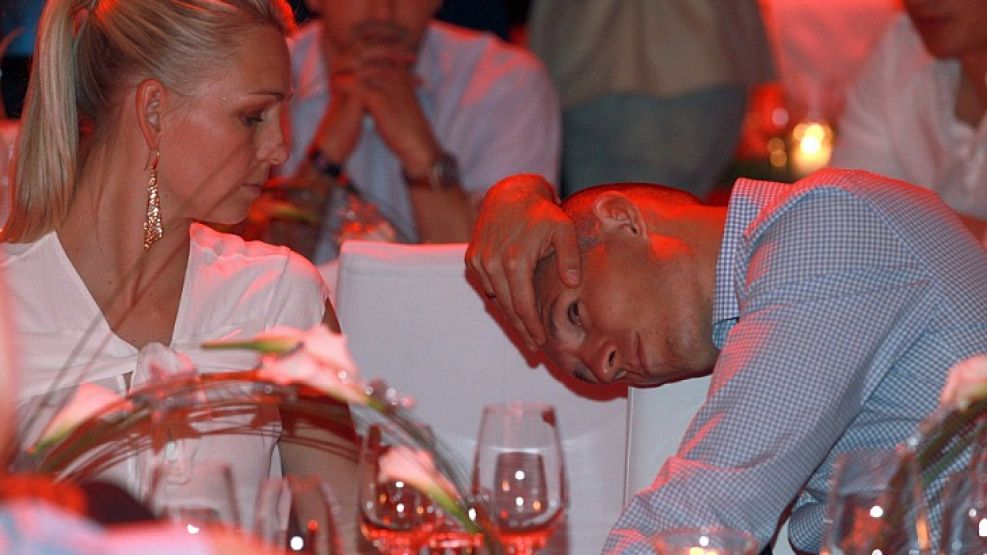 Robben estuvo distante y amargado en la cena del Bayern Munich. 