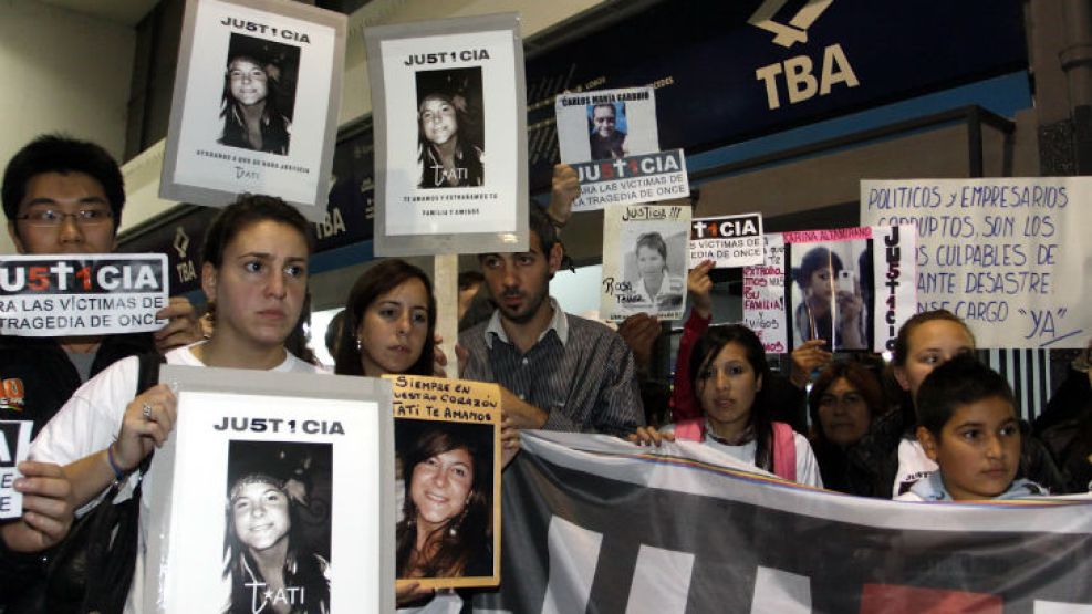Familiares recordaron a las víctimas de la tragedia de Once