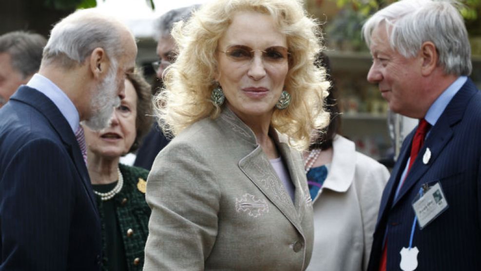 La princesa Michael de Kent, prima de la reina Isabel II de Gran Bretaña. 