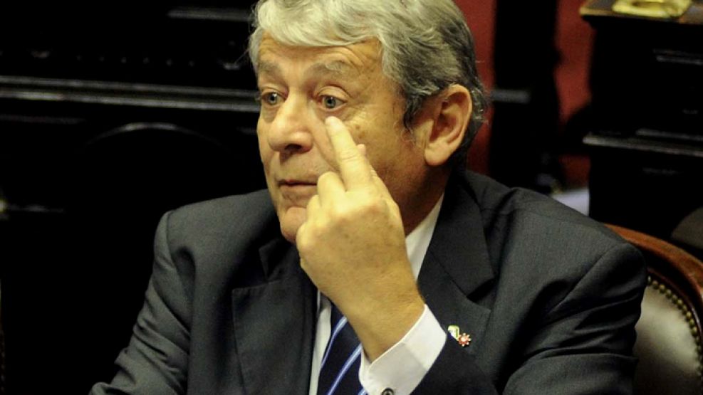 Carlos Kunkel, diputado K, en el recinto de la Cámara Baja. 