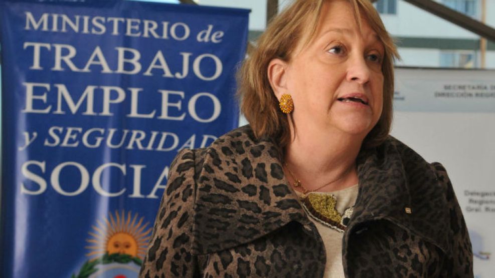 La viceministro de Trabajo Noemí Rial