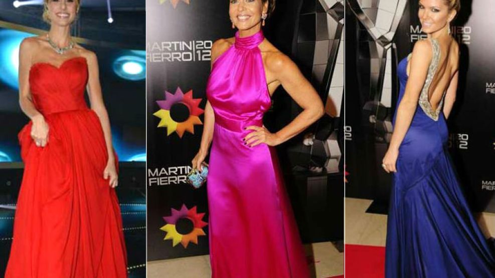 Mariana Fabbiani, Karina Mazzoco y Sofía Zámolo en la entrega de premios.