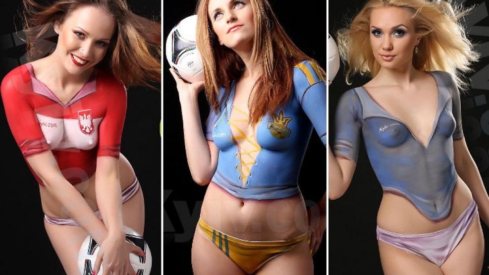 En el bodypainting, gana Italia.