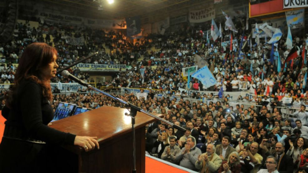 La presidenta Cristina Fernández de Kirchner, en Catamarca.