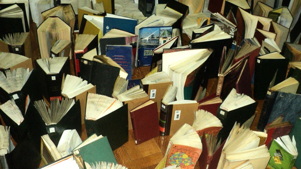 Varios oficinas fueron destinadas al secado de libros.