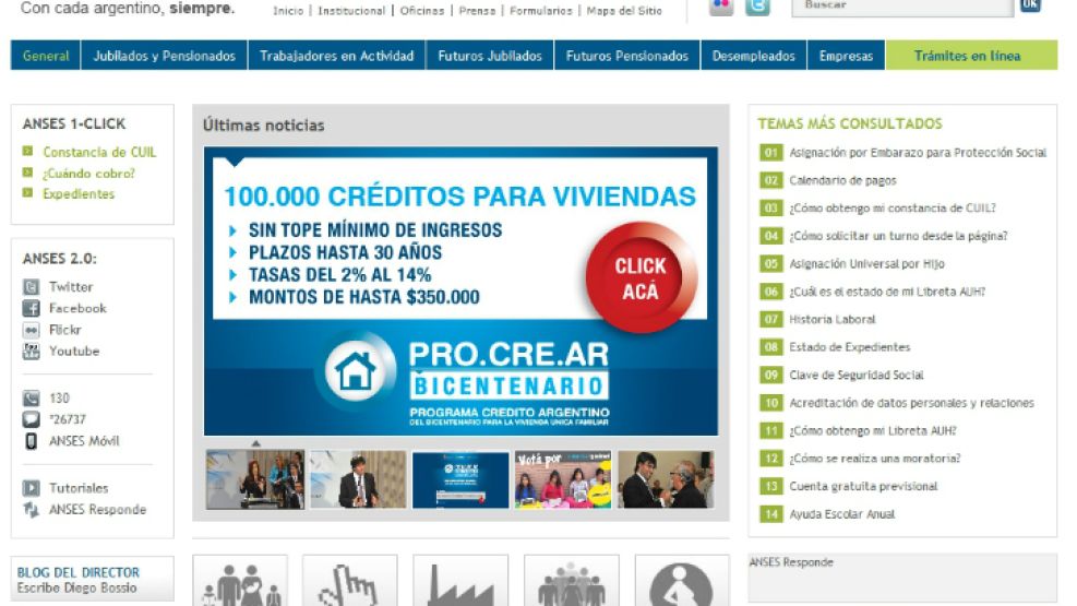 La web de la Anses está preparada para recibir las solicitudes.