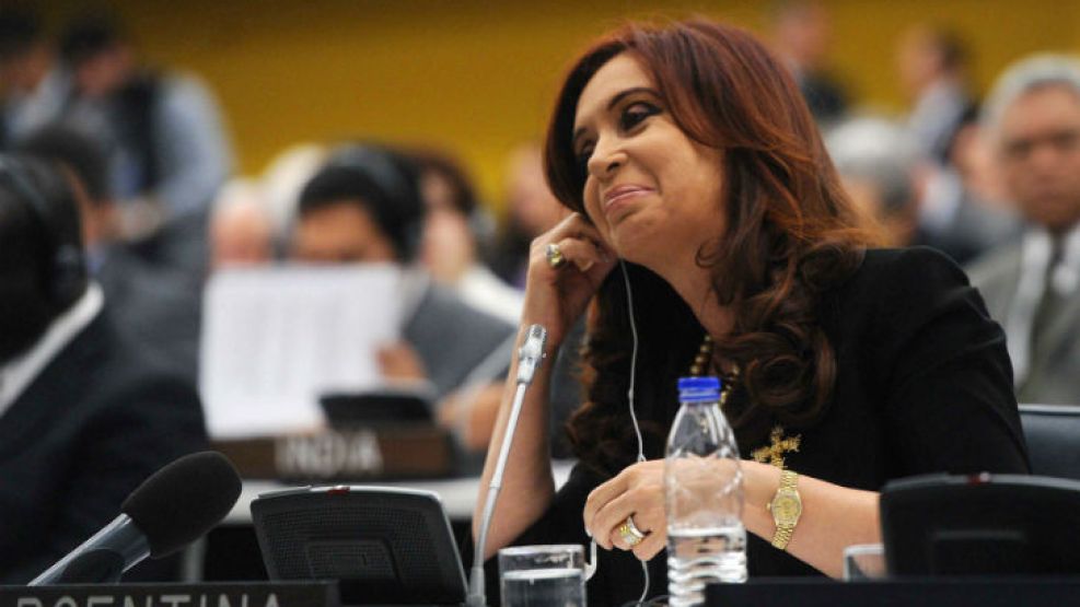 La presidenta Cristina Fernández de Kirchner en Naciones Unidas.