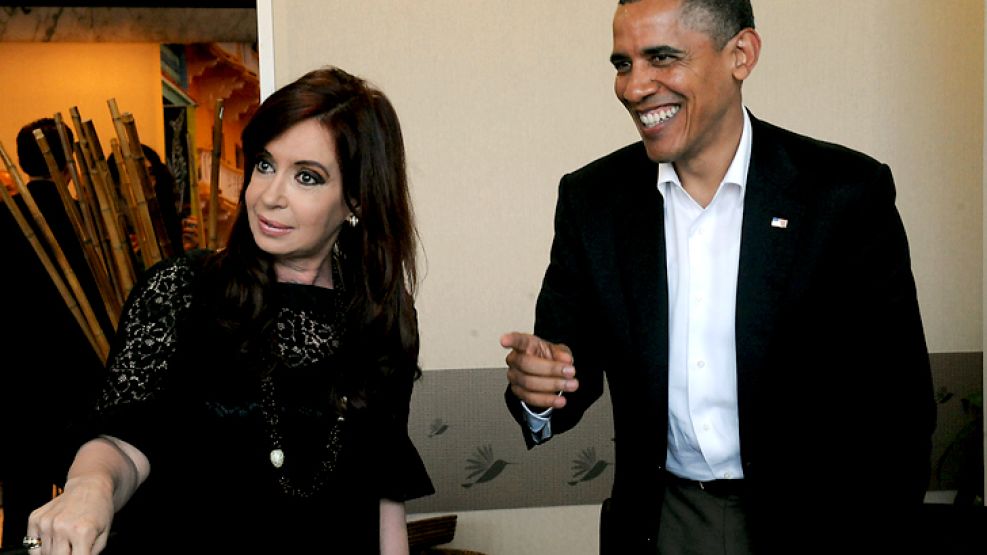 Cristina y su par norteamericano, Barack Obama.