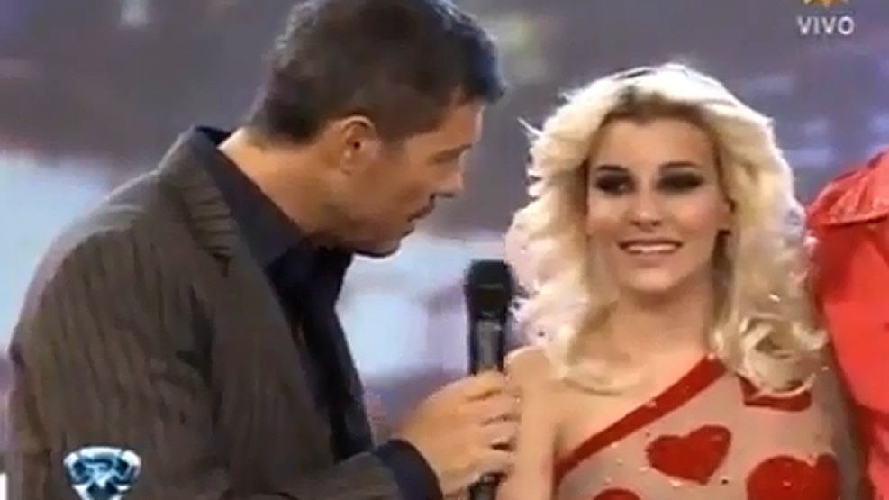 Charlotte Caniggia, durante su debut en ShowMatch, a pesar de la negativa de los padres.