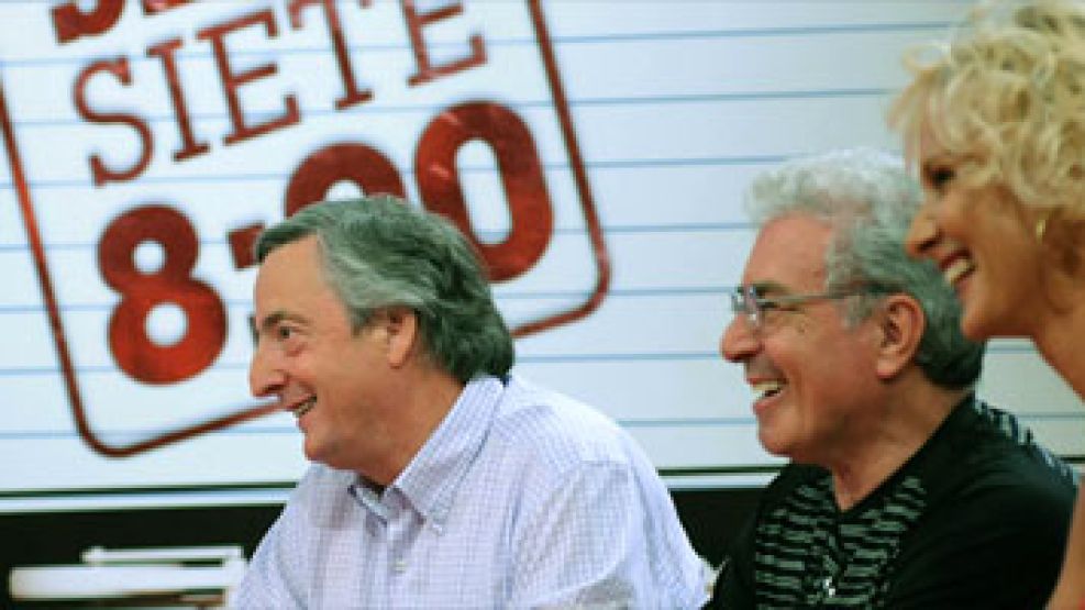 El ex presidente Néstor Kirchner y Orlando Barone