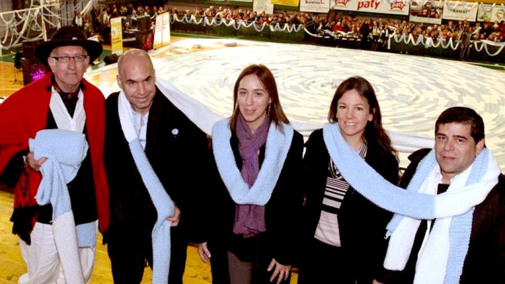 Vidal durante la celebración del bicentenario de la creación de la bandera.