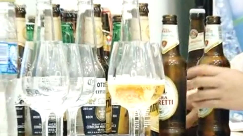 Cata de cervezas en la Escuela Argentina de Sommeliers.