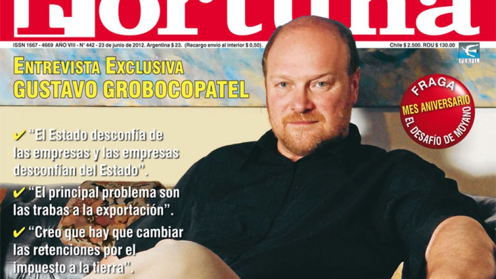 El sojero Grobocopatel en la portada de la revista Fortuna. 