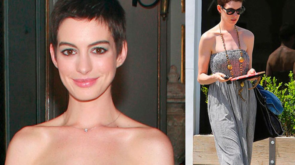 Anne Hathaway cambió radicalmente de look para filmar una película. 