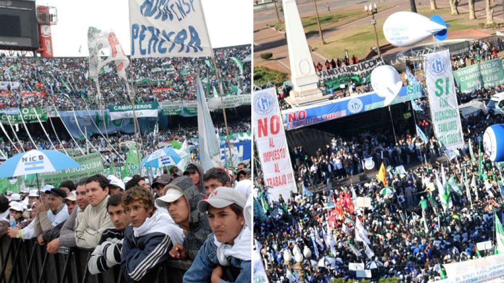 La cancha de River en 2010 estalló de gente. La Plaza no estuvo desbordada pero la concurrencia fue importante.