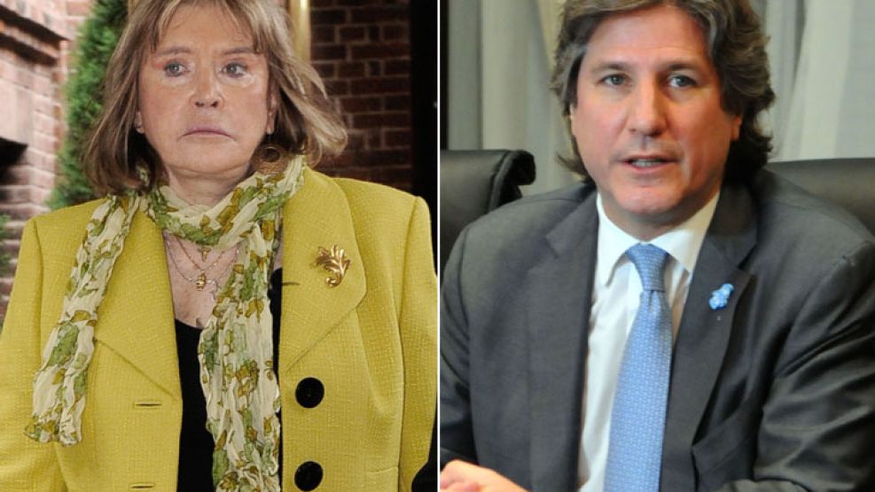 La jueza María Romilda Servini de Cubría y el Vicepresidente Amado Boudou.