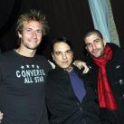 José Meolans, Cristian Banchig y Fabian Ergas en el restaurante disco Rumi de Nuñez.