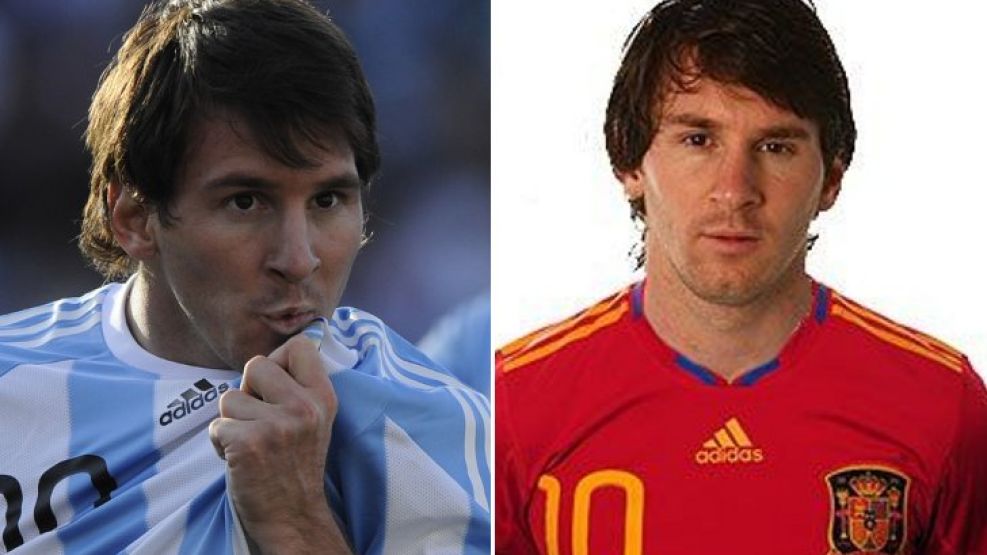 Lionel Messi, con la albiceleste. Y con La Roja..., no.