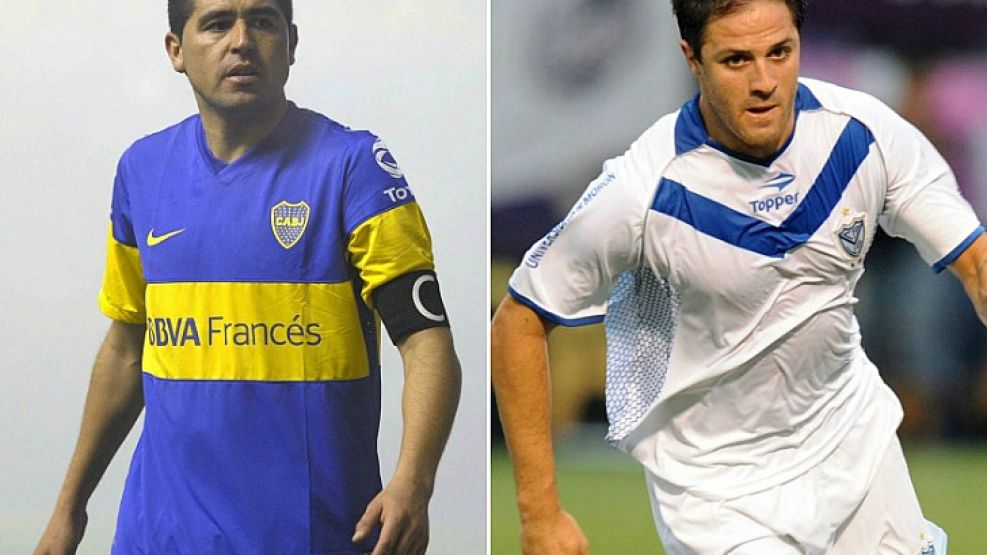 Riquelme y el Burrito Martínez, dos figuras que dejan el fútbol argentino. 