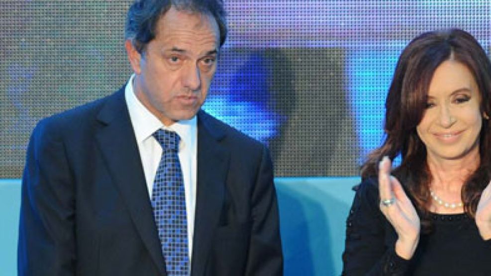 Scioli volvió a aparecer junto a Cristina.