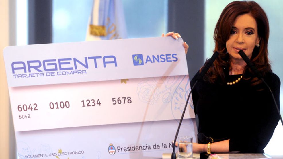 CFK en una de sus últimas apariciones en cadena nacional. 