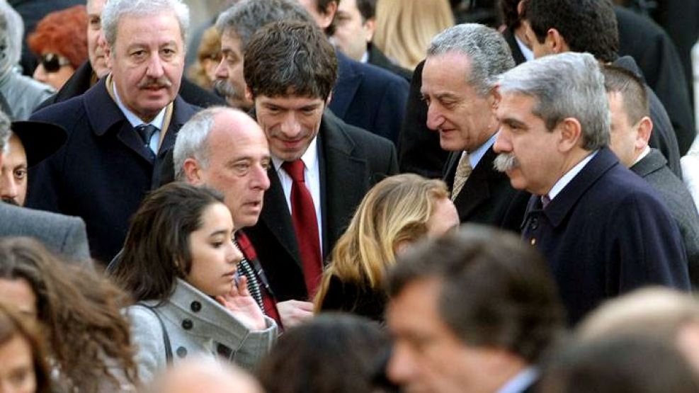 Juan Manuel Abal Medina y Aníbal Fernández, los representantes del gobierno nacional.