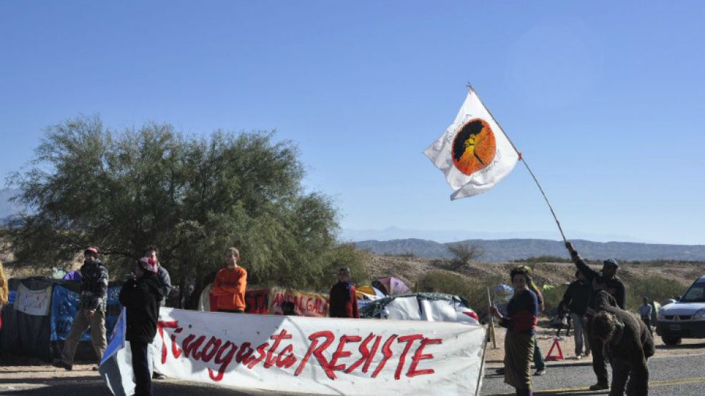 Imagen del bloqueo selectivo, previo al desalojo.