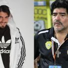Dieguito Jr y Diego Maradona