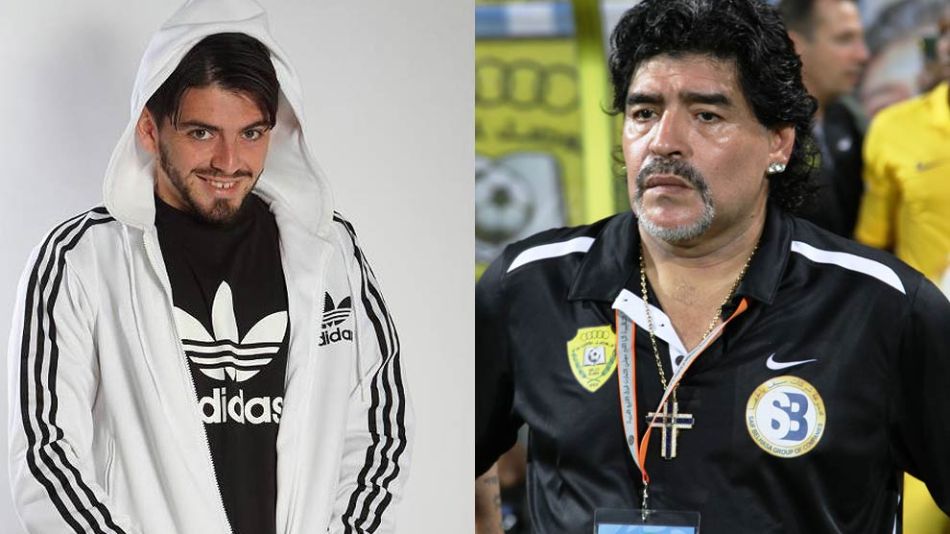 Dieguito Jr y Diego Maradona