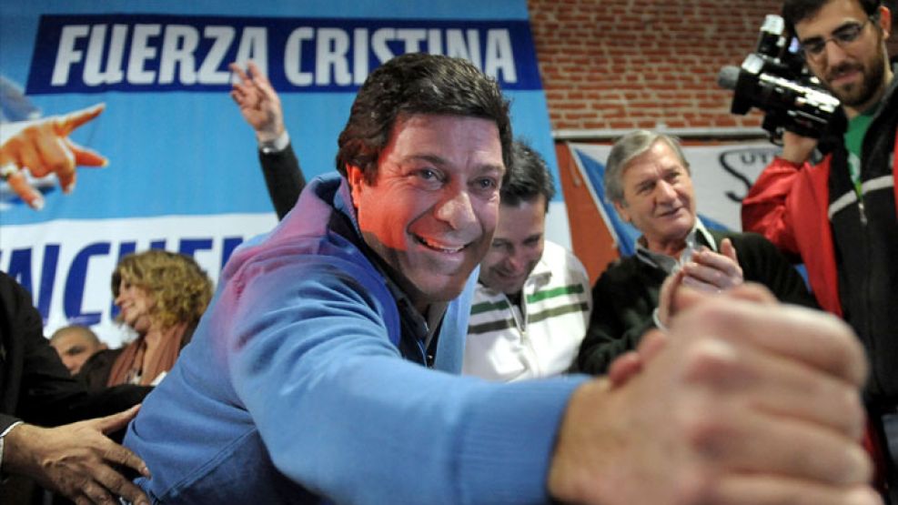 Mariotto en un Encuentro Político Sindical en julio pasado, en Vicente López. 