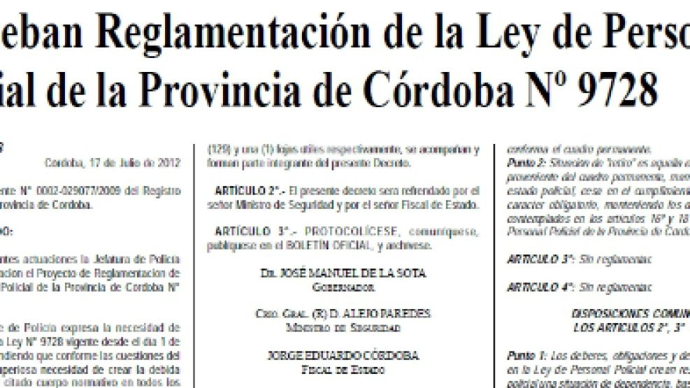 Captura del Boletín Oficial de Córdoba.